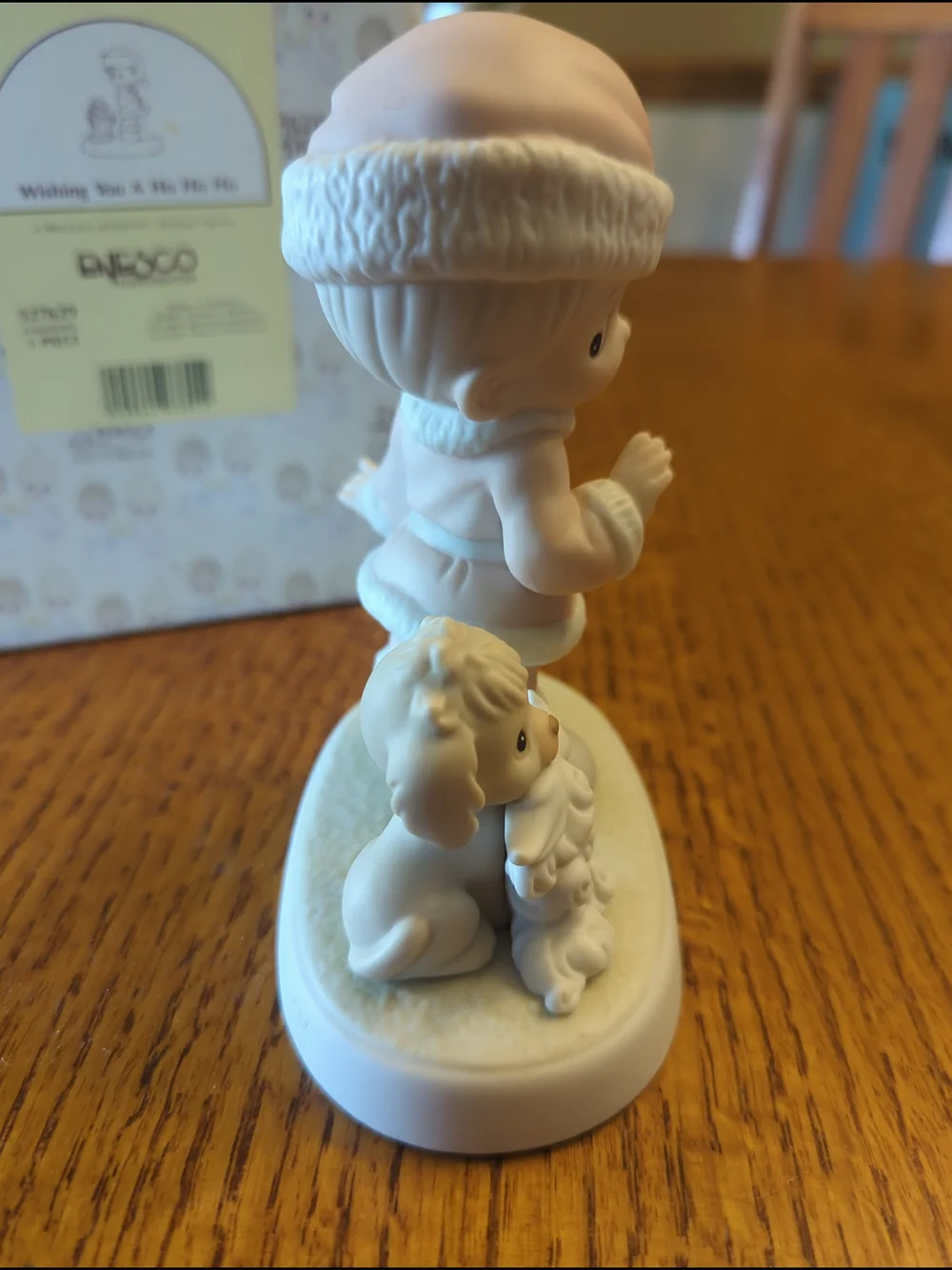 Precious Moments Wishing You A Ho Ho Ho Christmas 1992 Figurine 527629